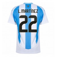 Argentinien Lautaro Martinez #22 Fußballbekleidung Heimtrikot Copa America 2024 Kurzarm